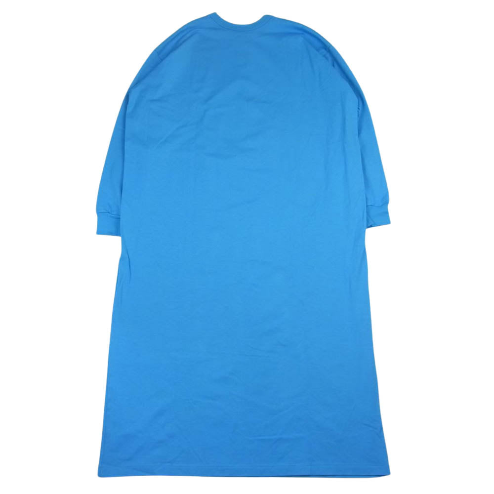 メゾンエウレカ GIZA COTTON MAXI L/S ギザ コットン マキシ 長袖 ワンピース ブルー系 F【中古】