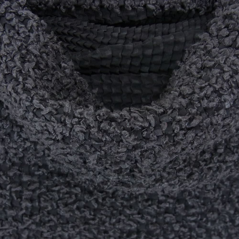 ISSEY MIYAKE イッセイミヤケ MI33FJ529 Me ミー プリーツ ポリエステル タートルネック ニット カットソー グレー系 サイズ表記無【美品】【中古】