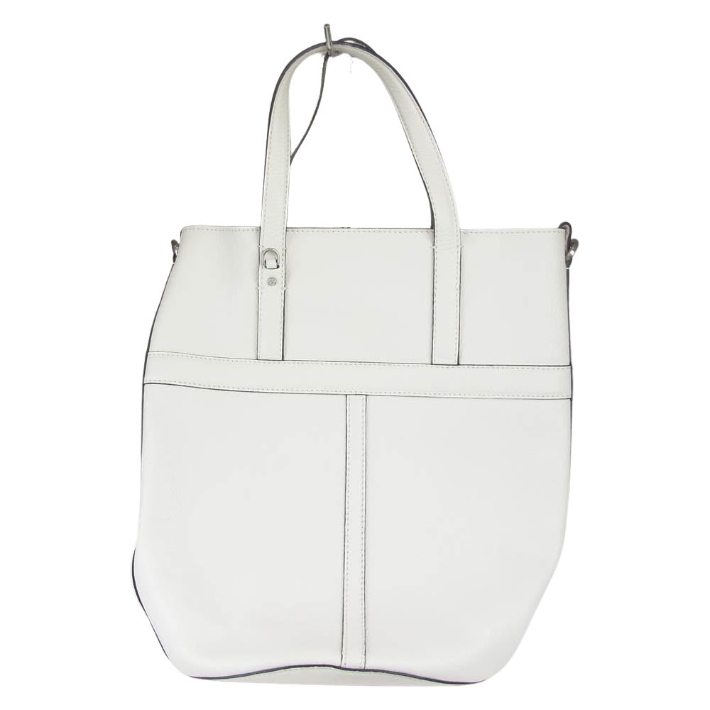 ジャンニキアリーニ バケツ バッグ レザー オフホワイト系【中古】