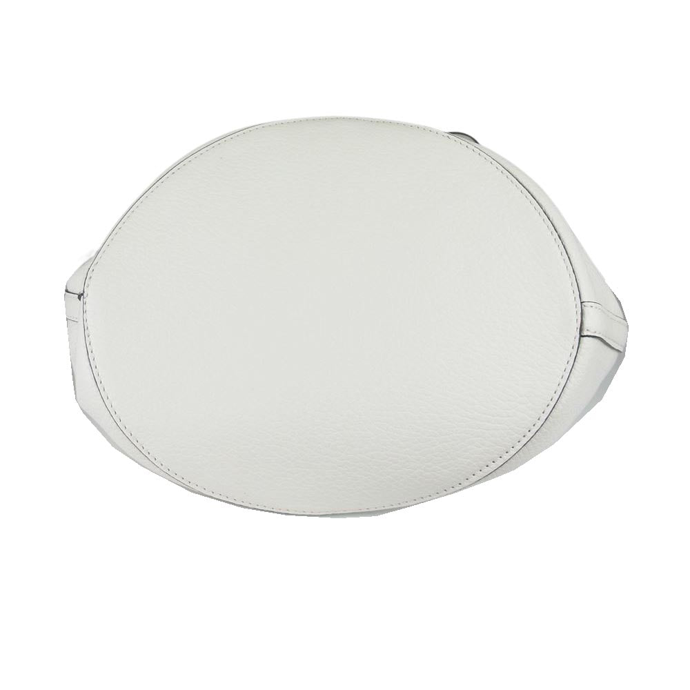 ジャンニキアリーニ バケツ バッグ レザー オフホワイト系【中古】