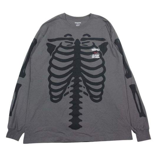 NEIGHBORHOOD ネイバーフッド 21SS BONES L/S TEE ボーン 長袖 Tシャツ グレー グレー系 L【中古】