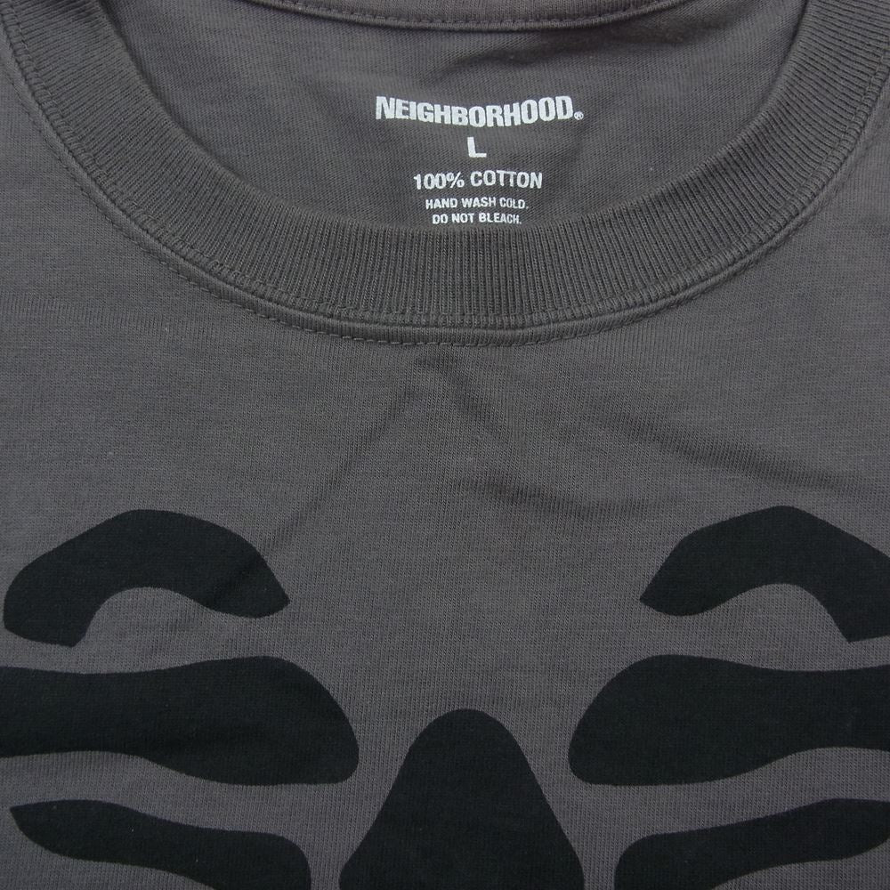 NEIGHBORHOOD ネイバーフッド 21SS BONES L/S TEE ボーン 長袖 Tシャツ グレー グレー系 L【中古】