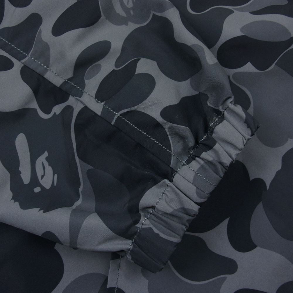 A BATHING APE アベイシングエイプ 001LJF801019X 1st CAMO RAIN JACKET カモ コーチ ジャケット グレーカモ グレー系 L【美品】【中古】