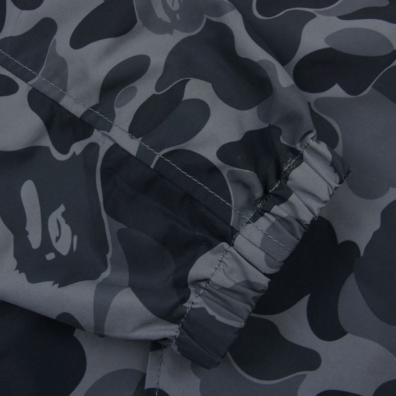 A BATHING APE アベイシングエイプ 001LJF801019X 1st CAMO RAIN JACKET カモ コーチ ジャケット  グレーカモ グレー系 L【美品】【中古】