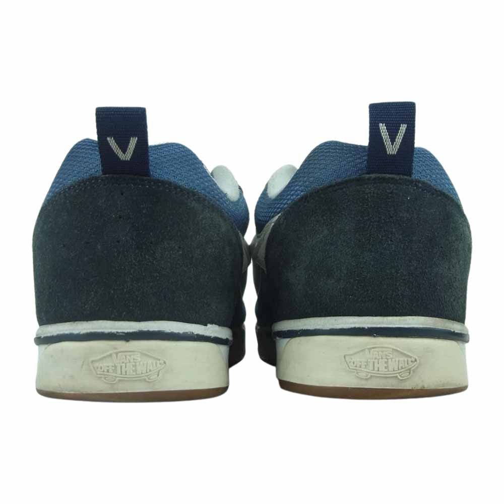 VANS バンズ V360 ニュースクール ローカット スニーカー ネイビー系 ブラック系 ホワイト系 27cm【中古】