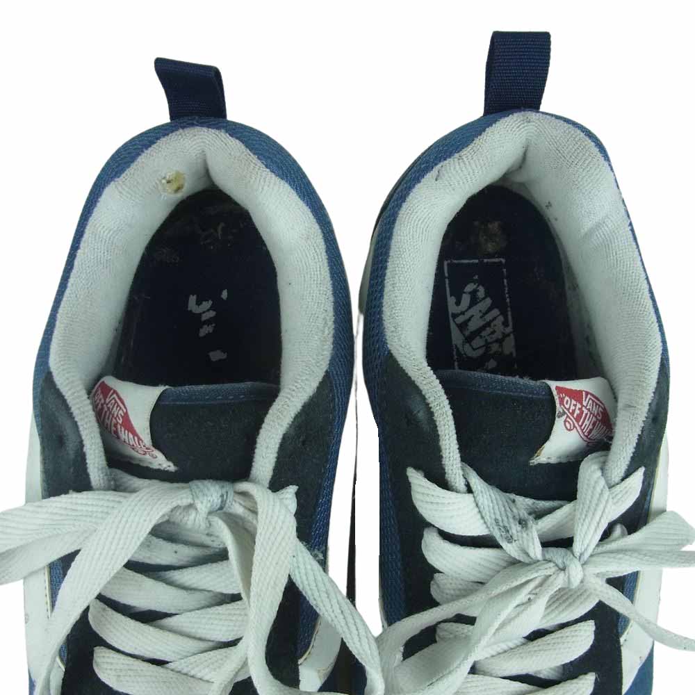 VANS バンズ V360 ニュースクール ローカット スニーカー ネイビー系 ブラック系 ホワイト系 27cm【中古】