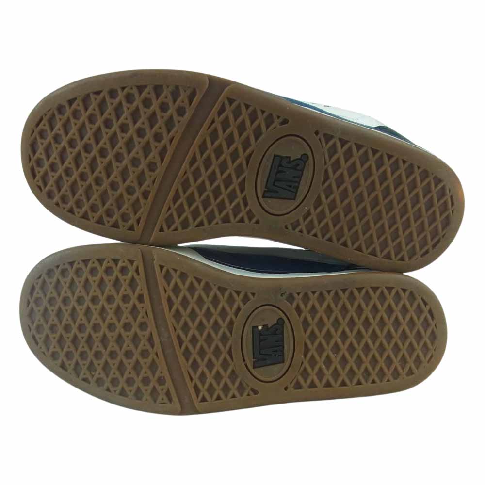 VANS バンズ V360 ニュースクール ローカット スニーカー ネイビー系 ブラック系 ホワイト系 27cm【中古】