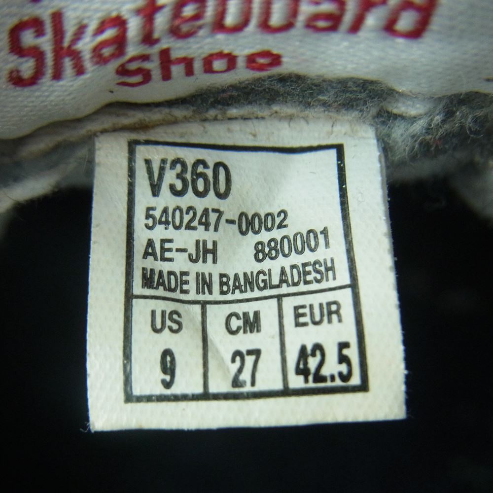 VANS バンズ V360 ニュースクール ローカット スニーカー ネイビー系 ブラック系 ホワイト系 27cm【中古】