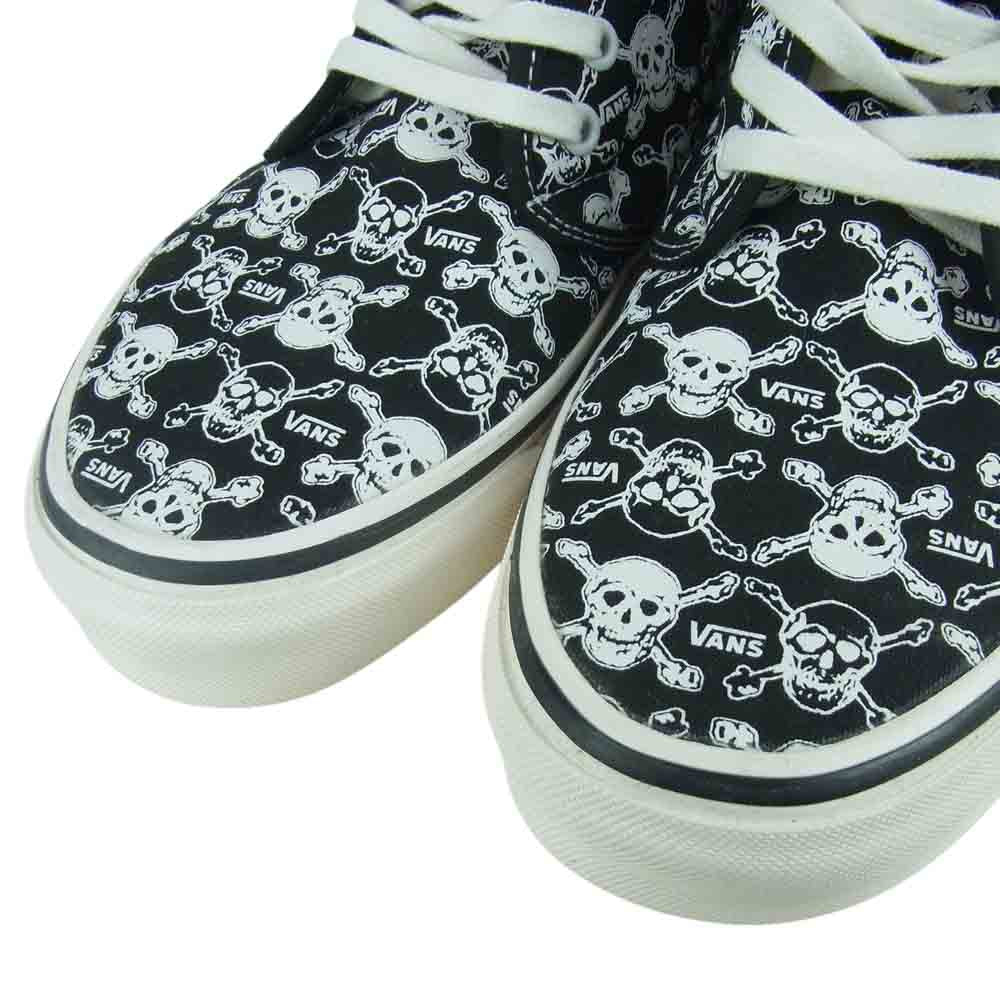 VANS バンズ US企画 CHUKKA 49 DX SKULLS チャッカ スカル ハイカット スニーカー ブラック系 ホワイト系 28.0cm【極上美品】【中古】