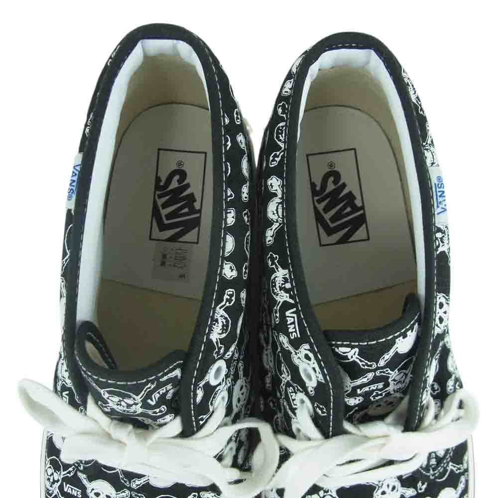 VANS バンズ US企画 CHUKKA 49 DX SKULLS チャッカ スカル ハイカット スニーカー ブラック系 ホワイト系 28.0cm【極上美品】【中古】