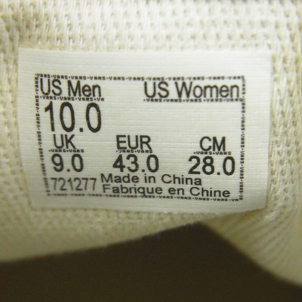 VANS バンズ US企画 CHUKKA 49 DX SKULLS チャッカ スカル ハイカット スニーカー ブラック系 ホワイト系 28.0cm【極上美品】【中古】