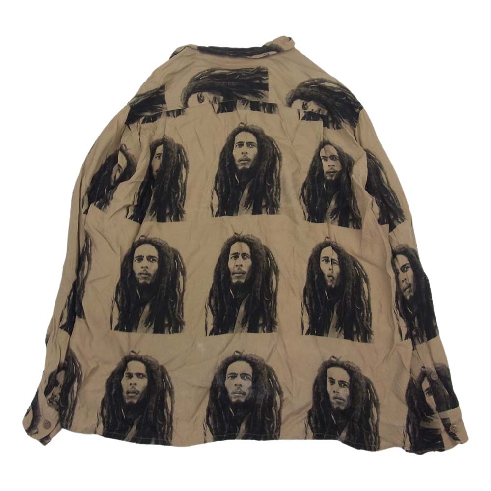 WACKO MARIA ワコマリア 22AW  BOB MARLEY / HAWAIIAN SHIRT TYPE-1  ライトブラウン系 XL【中古】