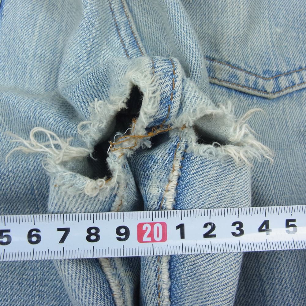 Levi's リーバイス 501 66前期 small e ヴィンテージ デニムパンツ 刻印6 赤耳 インディゴブルー系 33【中古】