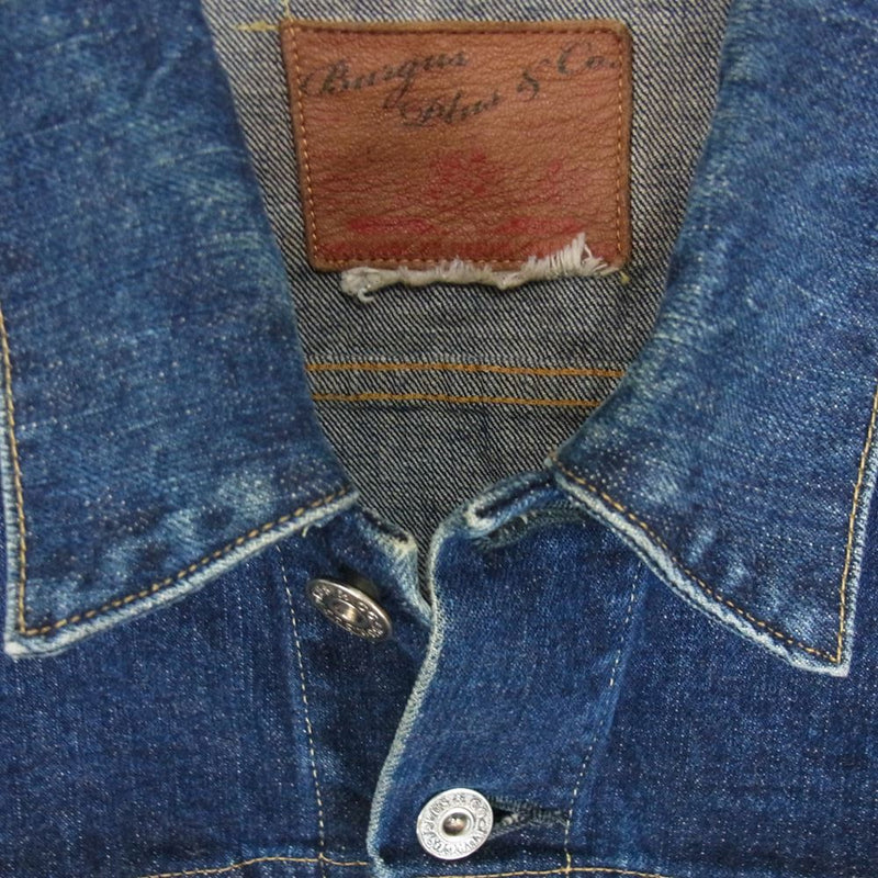 バーガスプラス 71955 3rd Type Denim Jacket デニム ジャケット インディゴブルー系 40【中古】