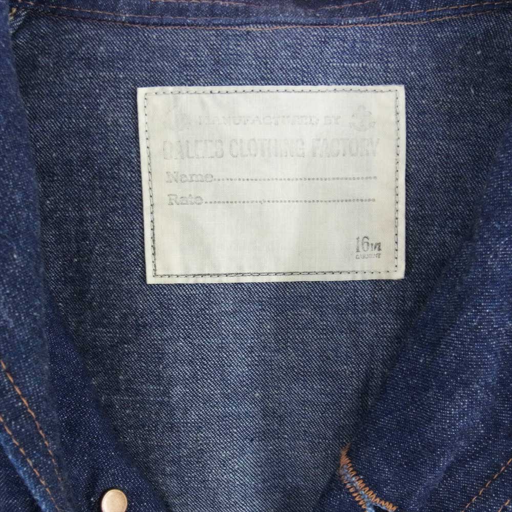 DALEE'S&Co U.S.N.J.07 40s U.S.N. KOVERALL レプリカ ショールカラー デニム カバーオール 16.5(Lサイズ相当)【中古】
