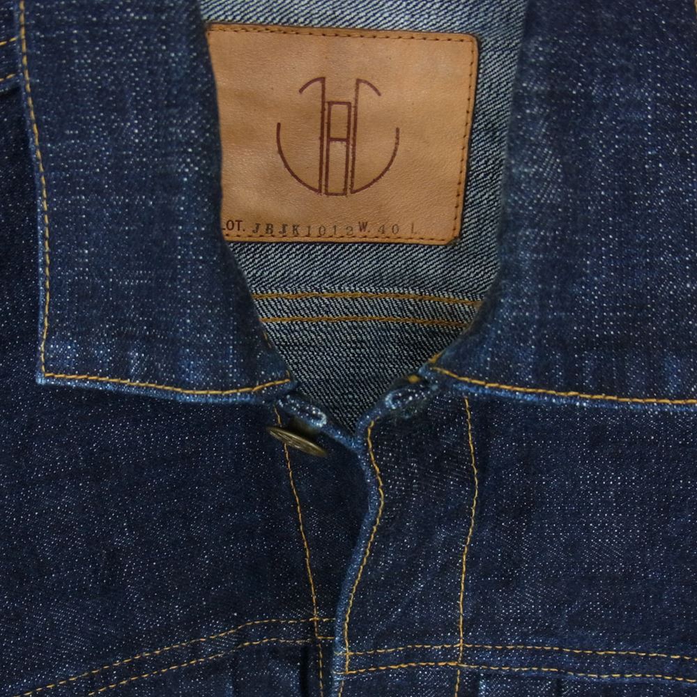ジャパン ブルー ジーンズ  JBJK1012 16.5oz セルヴィッチ 2nd デニムジャケット Gジャン ヘビーオンス インディゴブルー系 40【美品】【中古】
