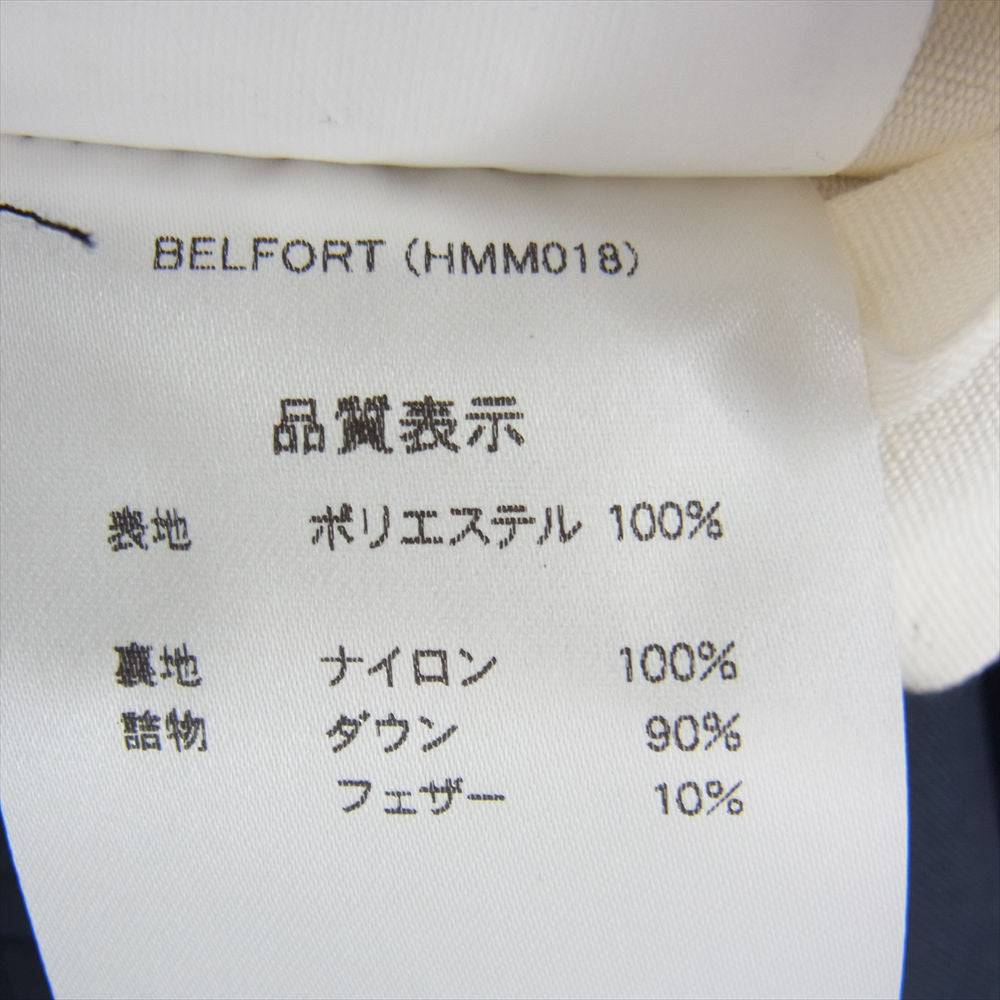 ダリーズ HMM018 国内正規 BELFORT ベルフォート ダウン ジャケット ネイビー系 L【中古】
