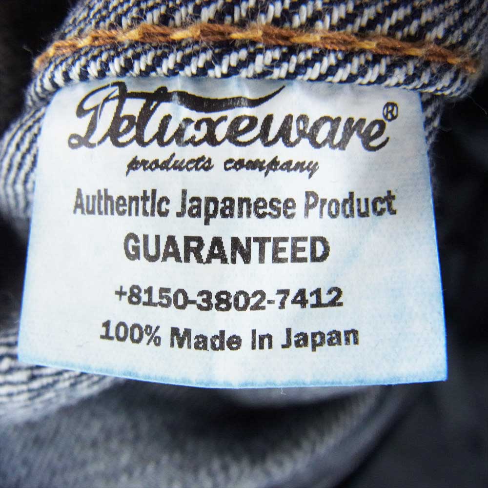 DELUXEWARE DX4015 FIRST MODEL JACKET 1st モデル デニム トラッカー ジャケット 42【美品】【中古】