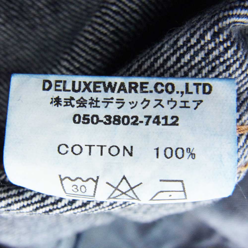 DELUXEWARE DX4015 FIRST MODEL JACKET 1st モデル デニム トラッカー ジャケット 42【美品】【中古】