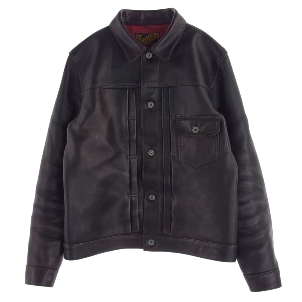 ワイツーレザー  EB-140 ECO HORSE １ST エコホース Gジャン　 ダークブラウン系 40【中古】