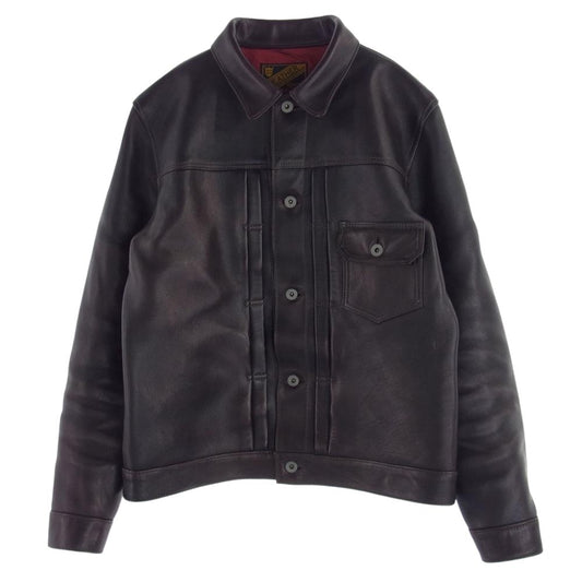 ワイツーレザー  EB-140 ECO HORSE １ST エコホース Gジャン　 ダークブラウン系 40【中古】
