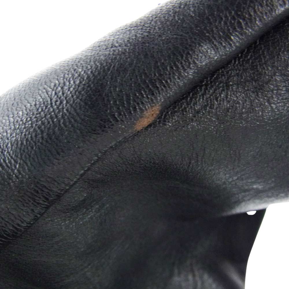 The REAL McCOY'S ザリアルマッコイズ  J-100  BUCO SINGLE RIDER'S JACKET ブコ シングルライダース ジャケット ホースハイド 馬革 ブラック系 40【中古】