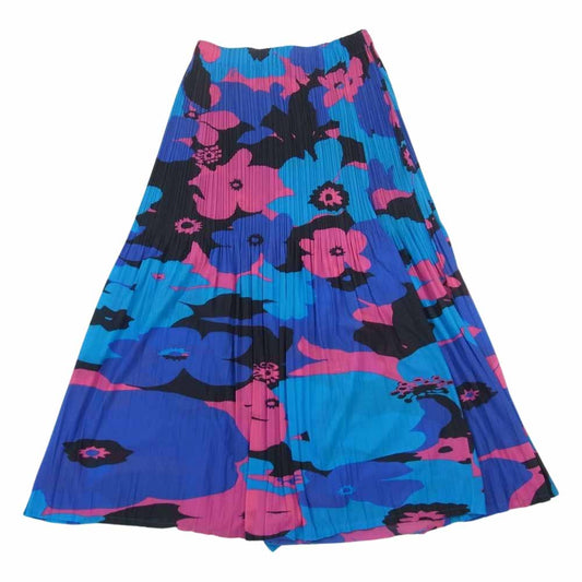 ISSEY MIYAKE イッセイミヤケ IM42FG210 WHITE LABEL ホワイトレーベル プリーツ加工 総柄 フラワー スカート マルチカラー系 3【中古】