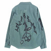 Supreme シュプリーム 18AW Rose L/S Work Shirt ローズ 長袖 ワーク シャツ ライトグリーン系 L【中古】