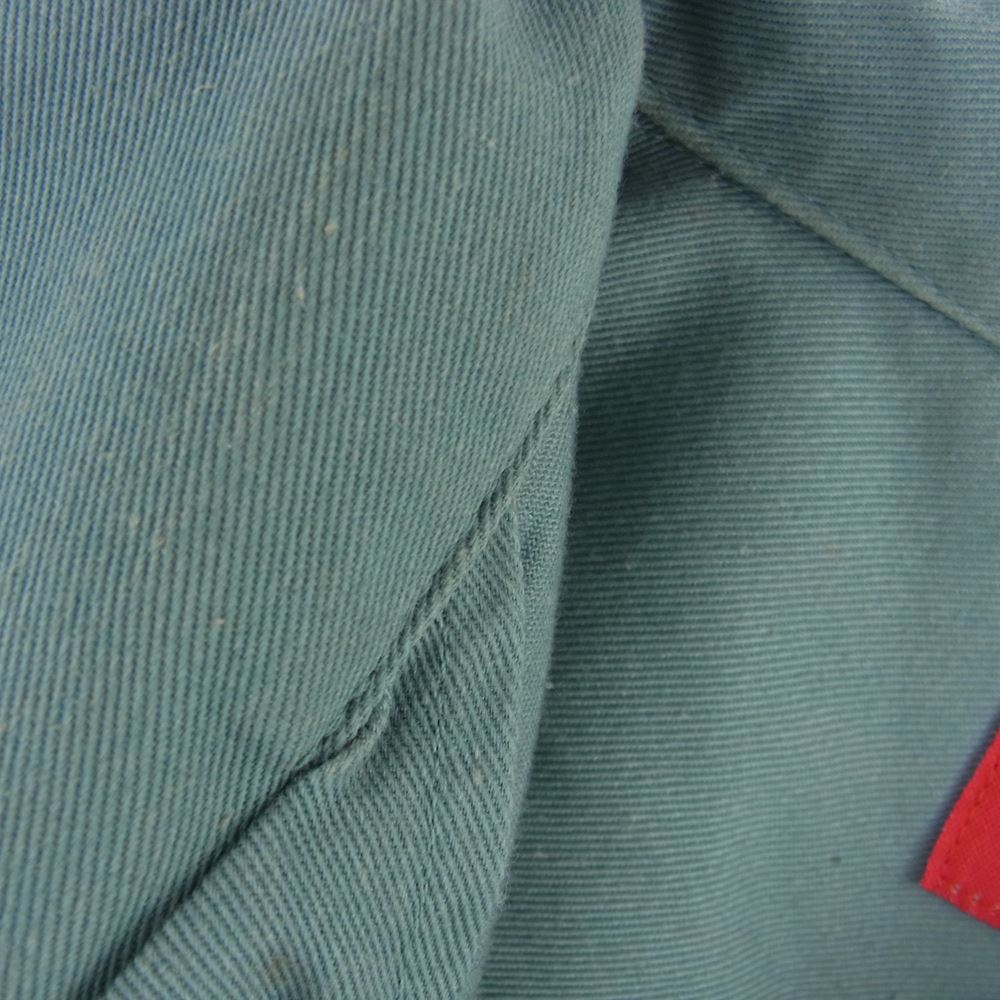 Supreme シュプリーム 18AW Rose L/S Work Shirt ローズ 長袖 ワーク シャツ ライトグリーン系 L【中古】