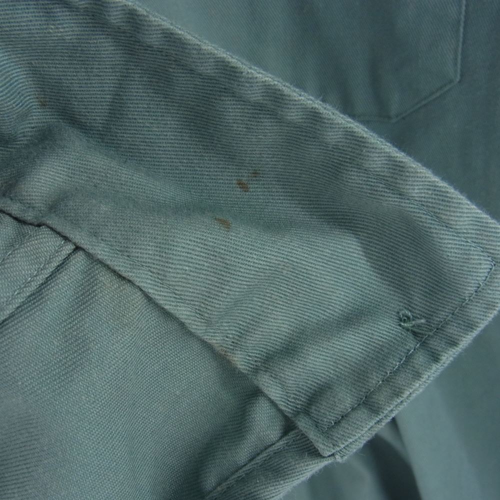 Supreme シュプリーム 18AW Rose L/S Work Shirt ローズ 長袖 ワーク シャツ ライトグリーン系 L【中古】