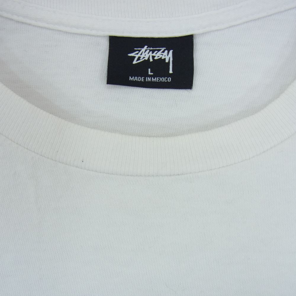 STUSSY ステューシー 19SS Printemps Tee Chanel カールラガーフェルド シャネル ロゴ Tシャツ ホワイト系 L【中古】