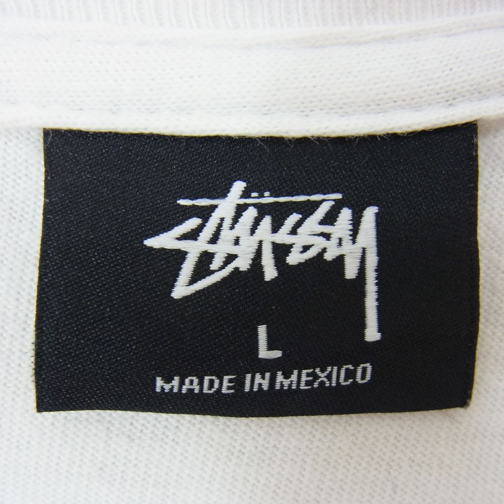 STUSSY ステューシー 19SS Printemps Tee Chanel カールラガーフェルド シャネル ロゴ Tシャツ ホワイト系 L【中古】