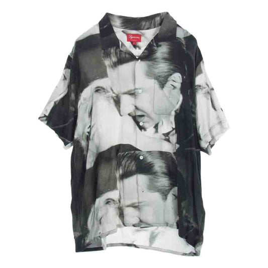 Supreme シュプリーム 19SS Bela Lugosi Rayon Shirt  ルゴシ ベーラ レーヨンシャツ 半袖 シャツ チャコール系 L【中古】