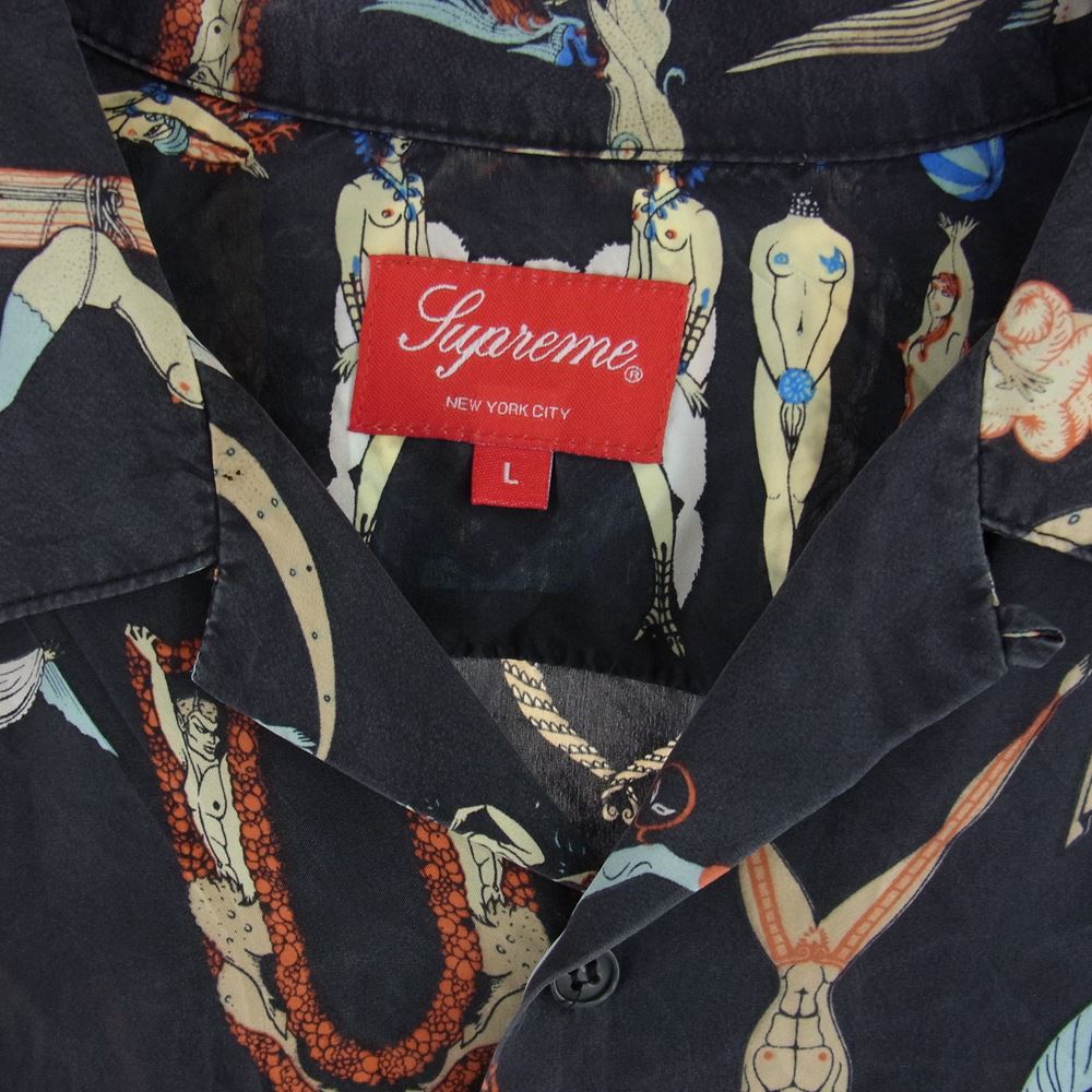 Supreme シュプリーム 18SS Alphabet Silk Shirt アルファベット ...