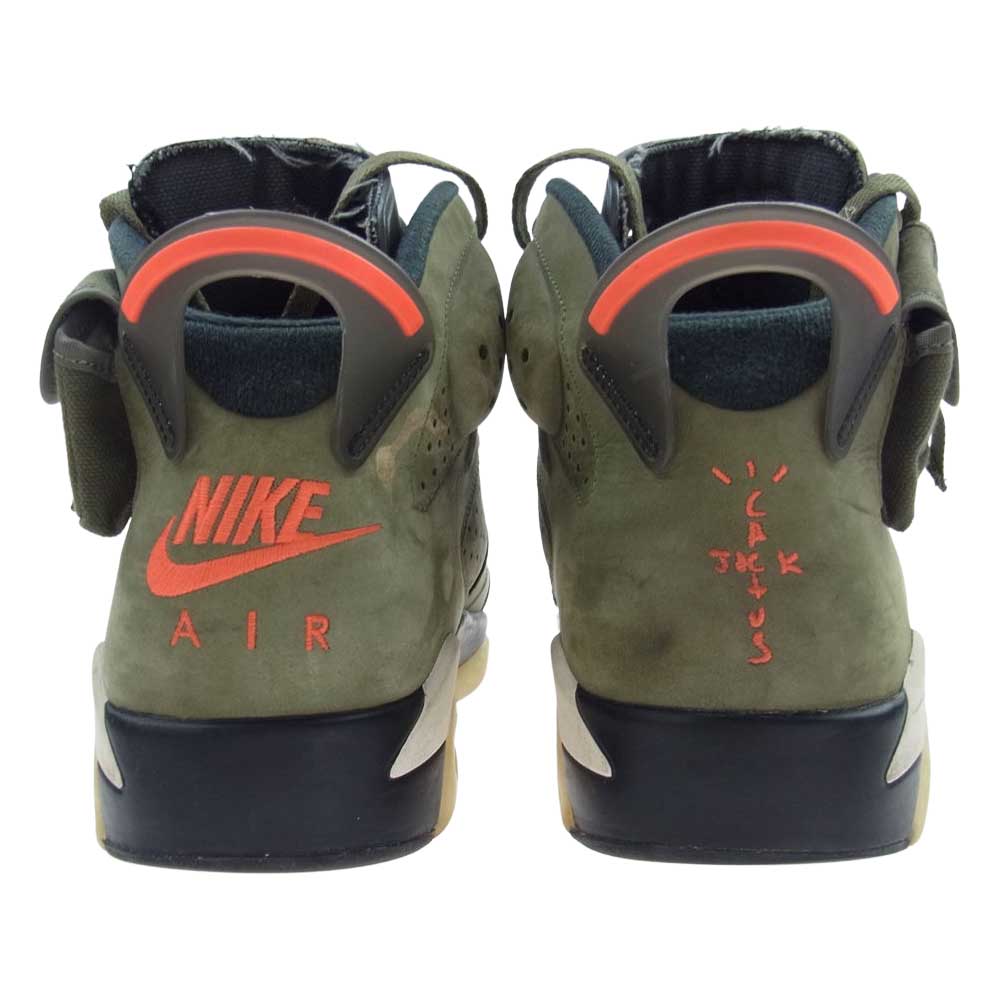 NIKE ナイキ CN1084-200 × Travis Scott トラヴィス スコット Air Jordan 6 Retro エアジョーダン6 レトロ スニーカー カーキ系 28cm【中古】