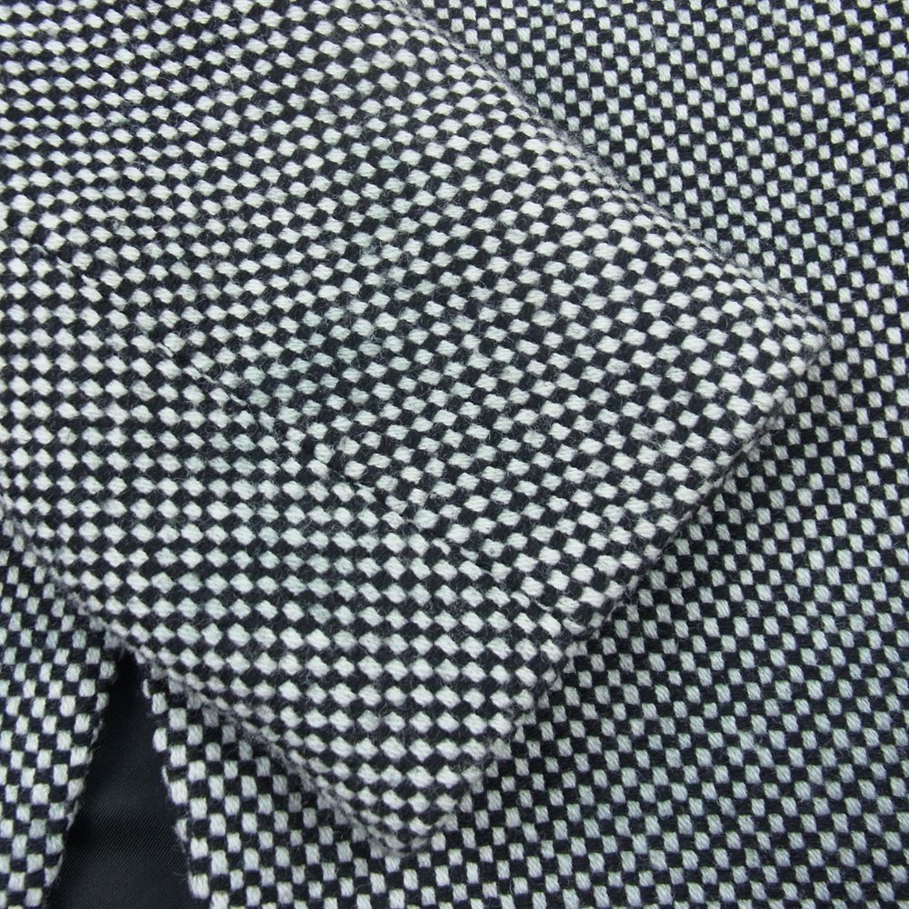 SAINT LAURENT サンローラン 549763 Y527U スエードエルボーパッチ ツイード テーラードジャケット ブラック系 46【中古】