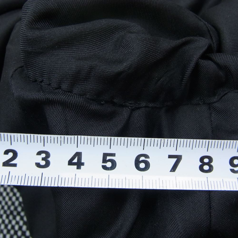 SAINT LAURENT サンローラン 549763 Y527U スエードエルボーパッチ ツイード テーラードジャケット ブラック系 46【中古】