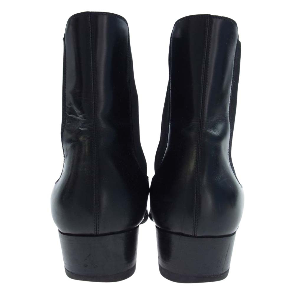 SAINT LAURENT サンローラン DI443213 WYATT CHELSEA BOOTS サイドゴア ワイアット チェルシーブーツ ブラック系 42【中古】