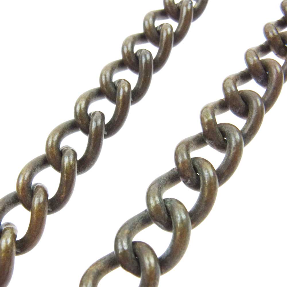 HTC エイチティーシー フラワースタッズキーループ ウォレットチェーン ブラウン系【中古】