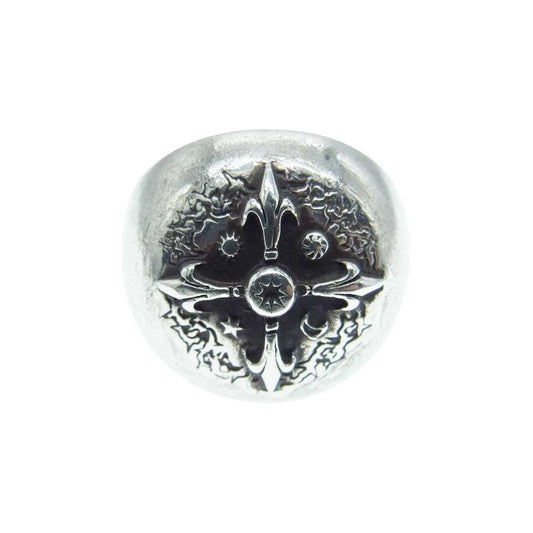 ISAMUKATAYAMA BACKLASH イサムカタヤマバックラッシュ THE LINE ザライン クロス リング シルバー系 19号【中古】