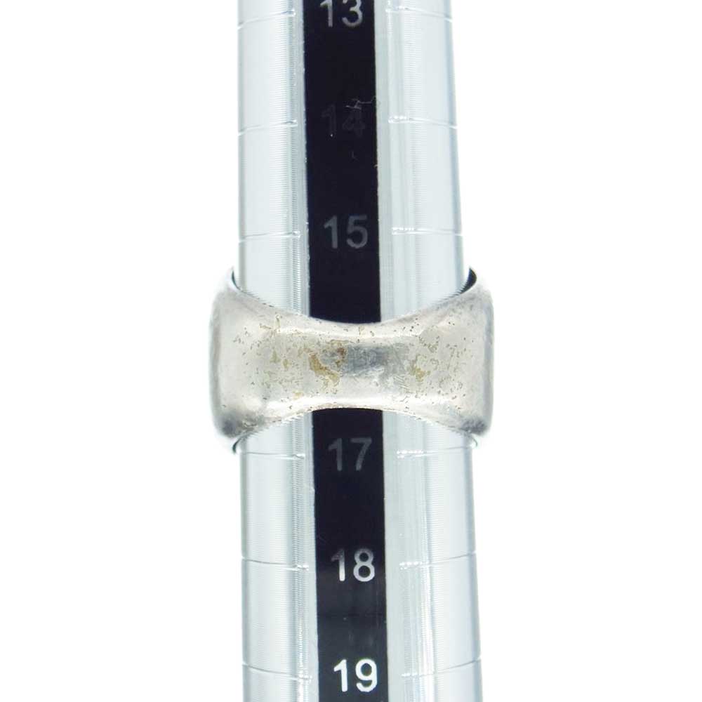 MAISON MARTIN MARGIELA メゾンマルタンマルジェラ 11ライン ストーン リング シルバー系 ブルー系 17号【中古】