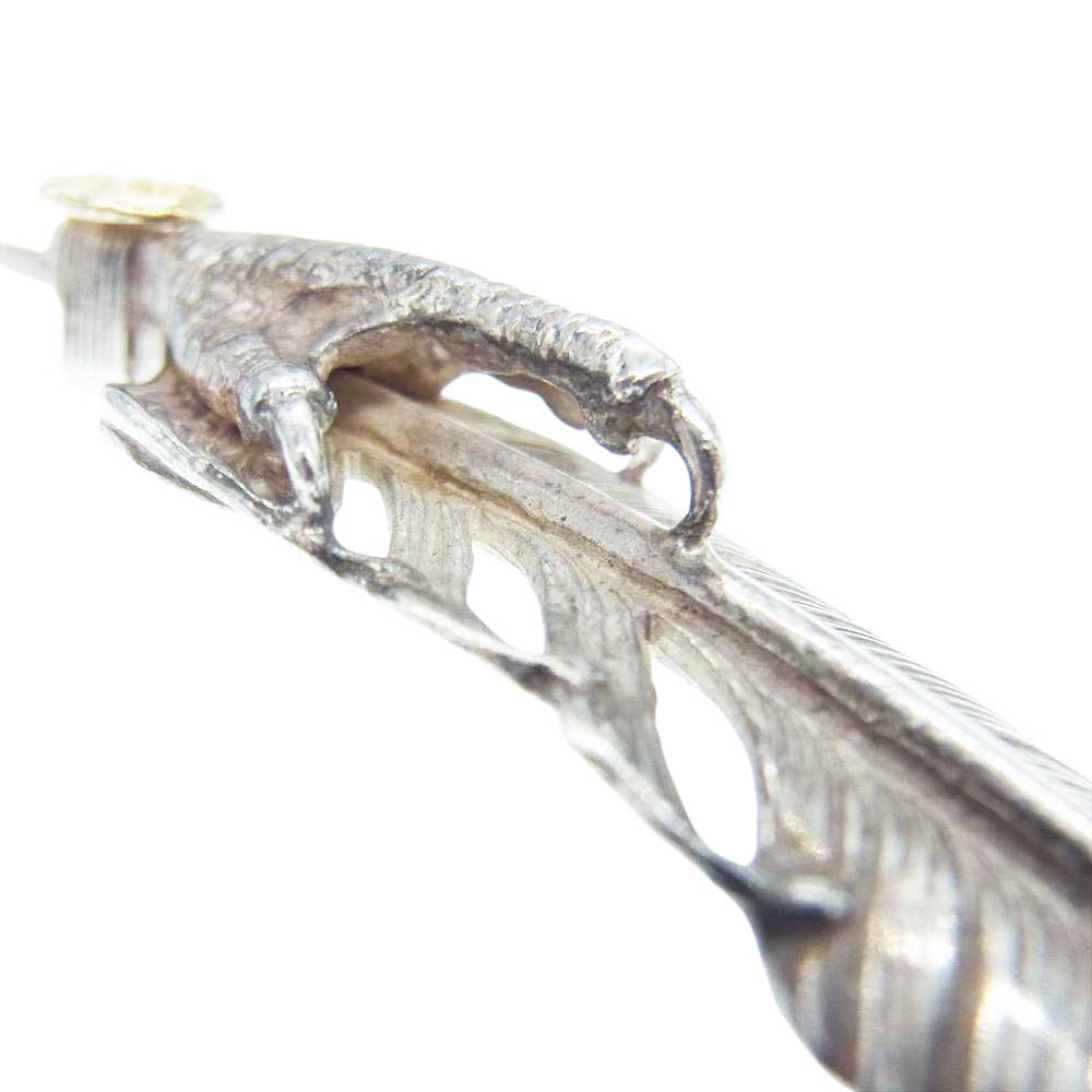 WINGROCK ウィングロック K18付き イーグルクロー 銀爪 フェザー ペンダントトップ シルバー系 ゴールド系【中古】