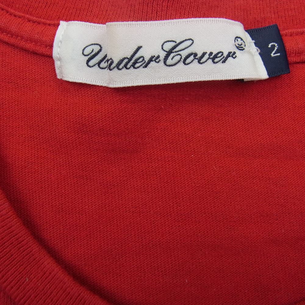 UNDERCOVER アンダーカバー 19SS ZENMONDO TEE 禅問答 半袖Tシャツ TEE レッド系 2【中古】