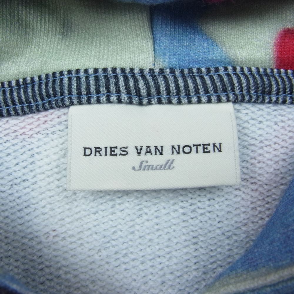DRIES VAN NOTEN ドリスヴァンノッテン フラワー総柄 ジップアップ スウェット パーカー マルチカラー系 S【中古】