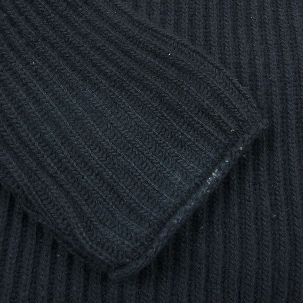 JIL SANDER ジルサンダー 20AW JSMR751008MRY2104802 サイドフリンジ チャンキー ローゲージ ニット ブラック系 44【中古】