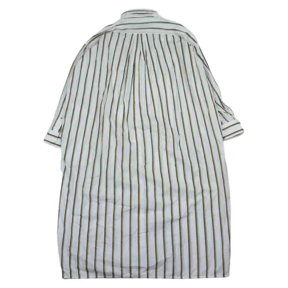 ティッカ 0291401061 TAIS-061 ストライプ スクエアビッグ ロングシャツ ワンピース ホワイト系【中古】