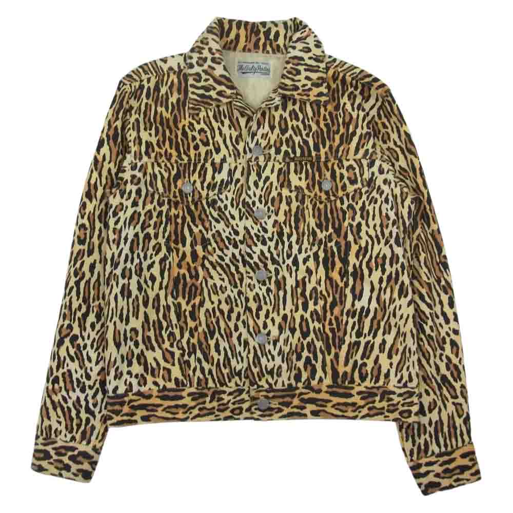 WACKO MARIA ワコマリア 18SS　 THE GUILTY PARTIES レオパード トラッカー ジャケット ベージュ系 S【中古】