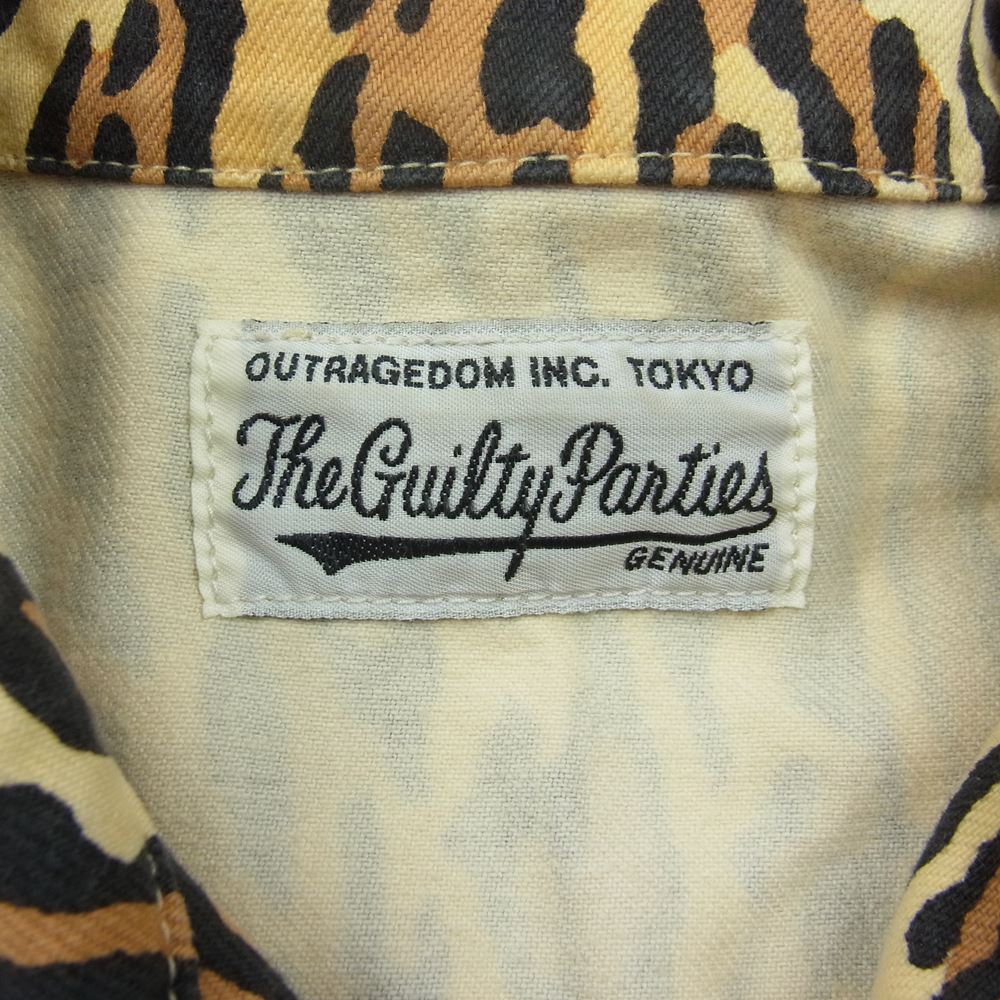 WACKO MARIA ワコマリア 18SS　 THE GUILTY PARTIES レオパード トラッカー ジャケット ベージュ系 S【中古】