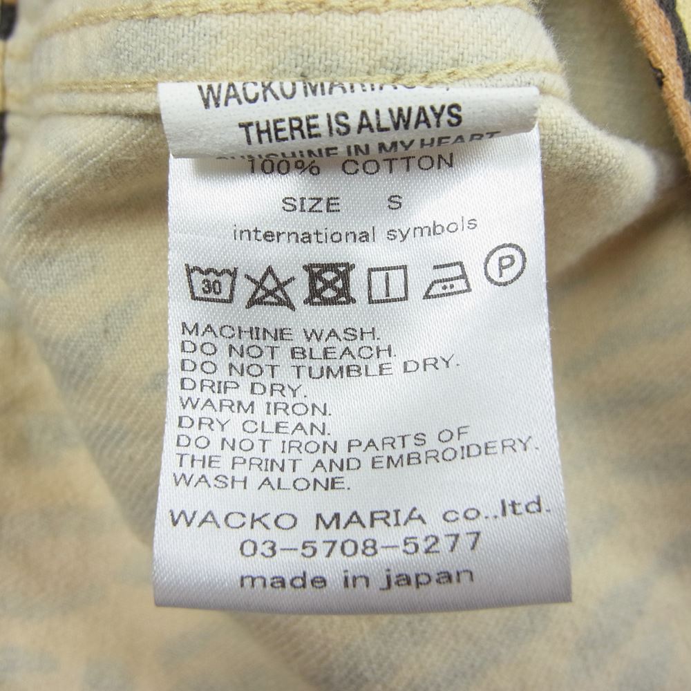 WACKO MARIA ワコマリア 18SS　 THE GUILTY PARTIES レオパード トラッカー ジャケット ベージュ系 S【中古】