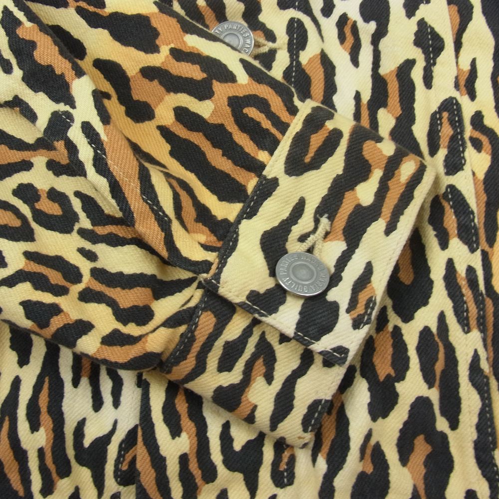 WACKO MARIA ワコマリア 18SS　 THE GUILTY PARTIES レオパード トラッカー ジャケット ベージュ系 S【中古】